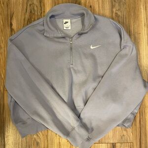 Nike Women’s Sportswear Phoenix fleece cropped sweater size XL in Lilac Mist